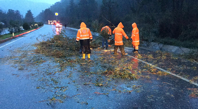 MARMARİS BELEDİYESİ'NİN FIRTINA MESAİSİ