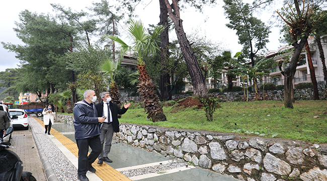 MARMARİS BELEDİYESİ'NİN FIRTINA MESAİSİ