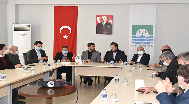 CHP İZMİR İL BAŞKANI DENİZ YÜCEL ve İZMİR MİLLETVEKİLİ MAHİR POLAT, FOÇA'YI ZİYARET ETTİ