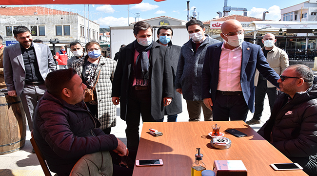 CHP İZMİR İL BAŞKANI DENİZ YÜCEL ve İZMİR MİLLETVEKİLİ MAHİR POLAT, FOÇA'YI ZİYARET ETTİ