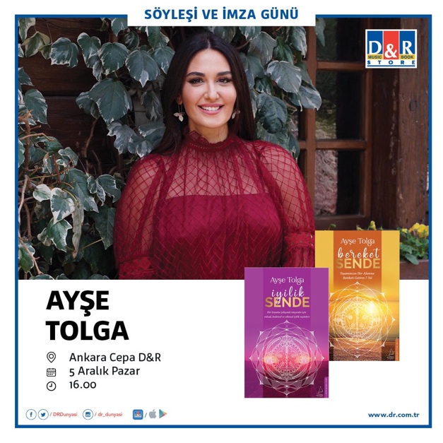 Ayşe Tolga İzmir İstinye Park ve Ankara Cepa D&R Mağazası'nda