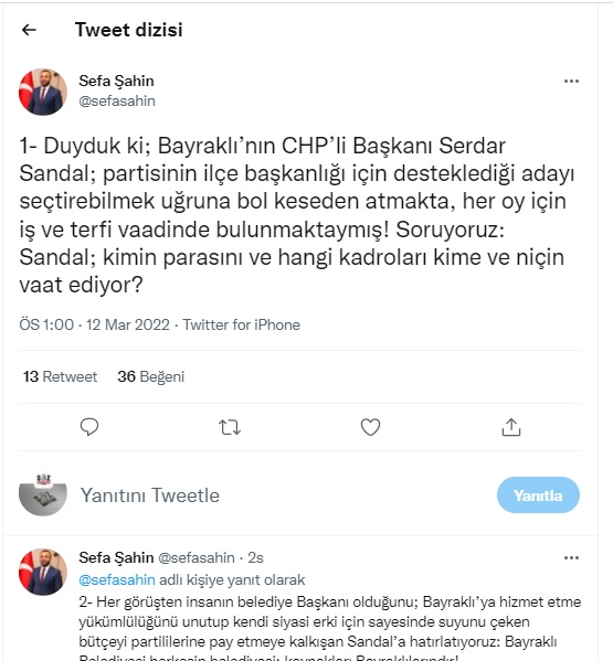 Bayraklı Belediyesi herkesin belediyesi; kaynakları Bayraklılarındır!
