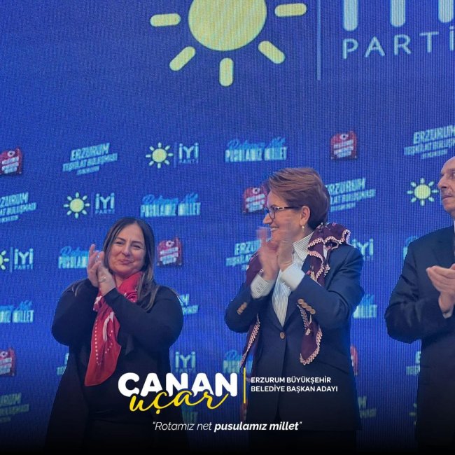 Akşener Erzurumdaydı