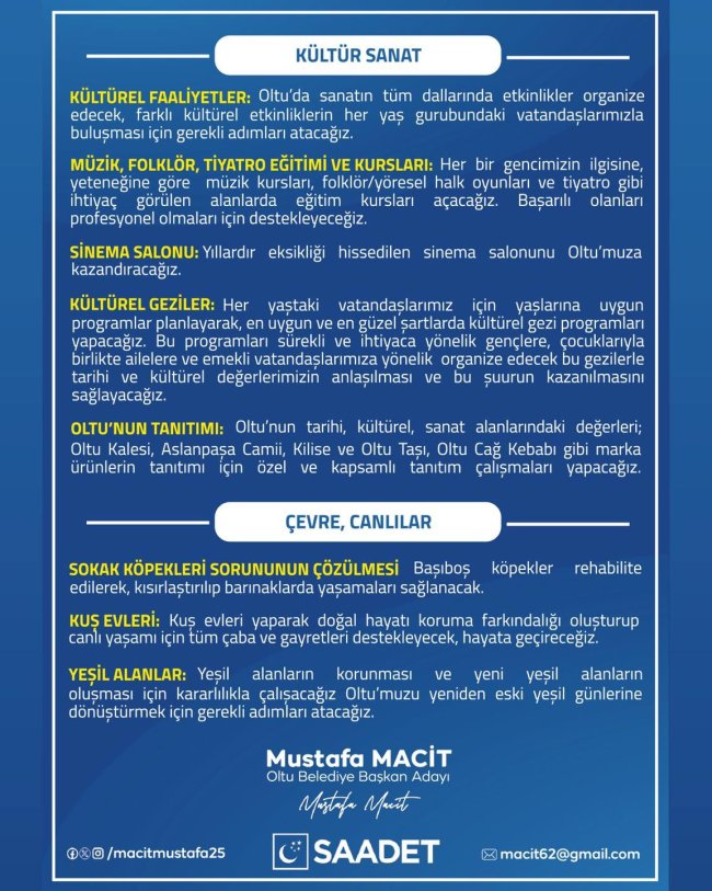 Macit vizyon projelerini açıklamaya başladı