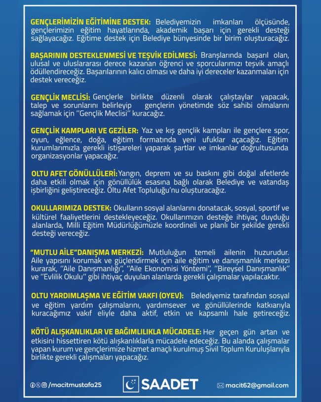 Macit vizyon projelerini açıklamaya başladı