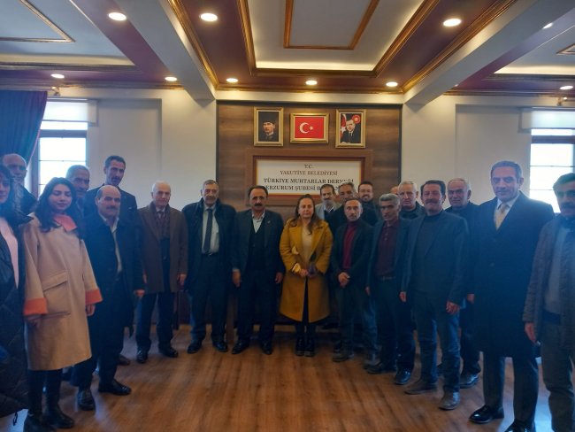 Uçar'dan Türkiye Muhtarlar Derneği Erzurum Şubesine ziyaret