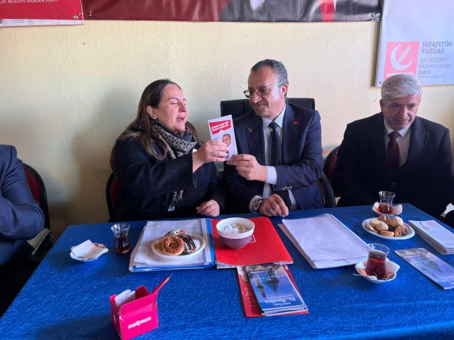 BAŞKAN ADAYI UÇAR ROTASINI ÇAT'A ÇEVİRDİ