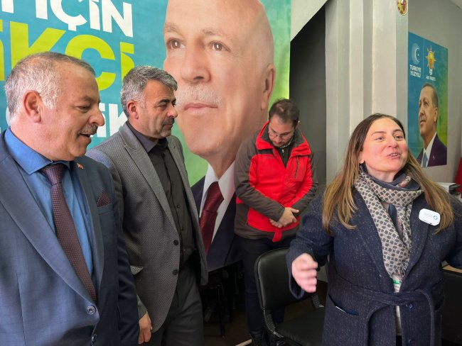 BAŞKAN ADAYI UÇAR ROTASINI ÇAT'A ÇEVİRDİ