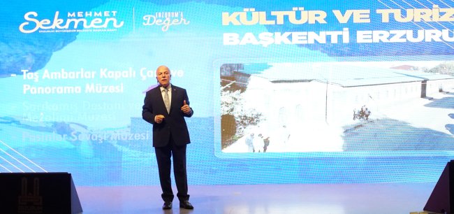 BAŞKAN SEKMEN : “ERZURUM AVRUPA’NIN YENİ DAVOS’U OLACAK”