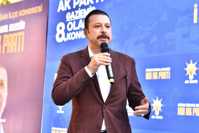 AK Parti Gaziemir İlçe Kongresi'nde AK Parti'den art arda mesajlar!