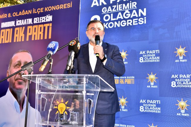 AK Parti Gaziemir İlçe Kongresi'nde AK Parti'den art arda mesajlar!