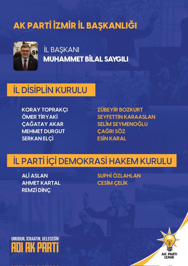 AK Parti İzmir 8. Olağan İl Kongresi Tamamlandı: Yeni Yönetim Belli Oldu