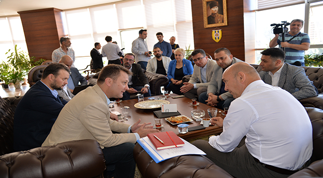 Soyer'den Aksoy'a Tarım projelerine destek için ilk adım