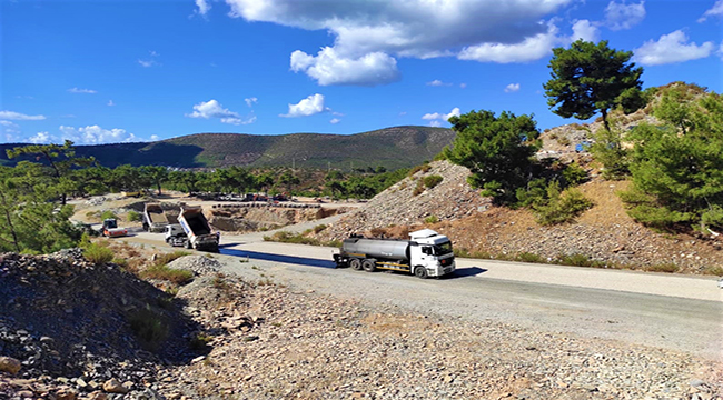 Bodrum Kızılağaç-Çamlık Bağlantı Yolu Asfaltlandı