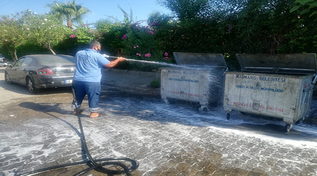 MARMARİS BELEDİYESİ'NDEN TEMİZLİK SEFERBERLİĞİ
