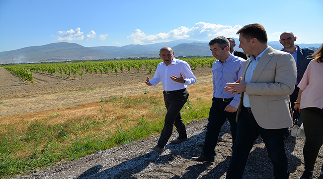 Soyer'den Aksoy'a Tarım projelerine destek için ilk adım