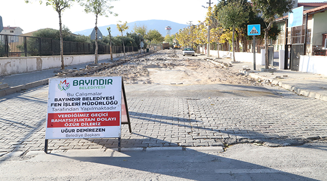 Bayındır’da Sokak ve Caddeler Yenileniyor