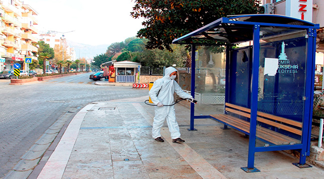 Ödemiş Belediyesi, sokağa çıkma kısıtlamasında sahada