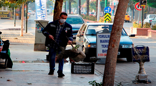 Ödemiş Belediyesi, sokağa çıkma kısıtlamasında sahada
