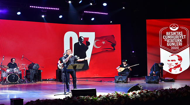 BEŞİKTAŞ'TA CUMHURİYET COŞKUSU "CUMHURİYET DEFİLESİ" İLE BAŞLADI