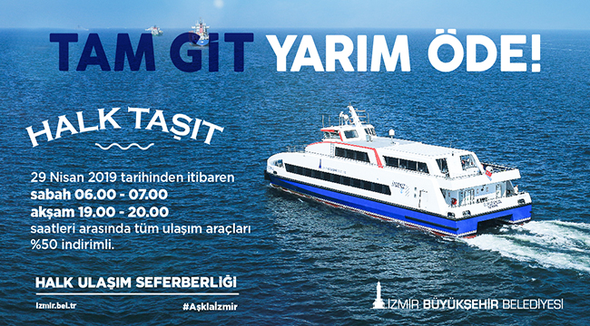 İzmir'de “Halk Taşıt” uygulaması 29 Nisan'dan itibaren başlıyor