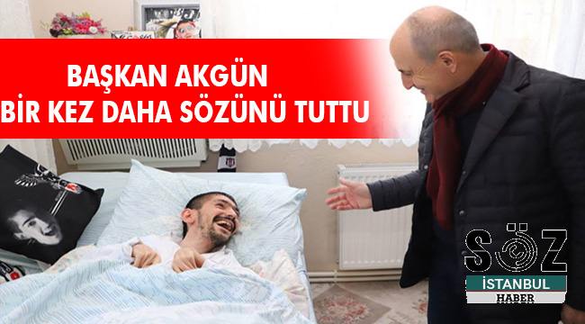 Başkan Akgün, Volkan&#039;ın yüzünü güldürdü