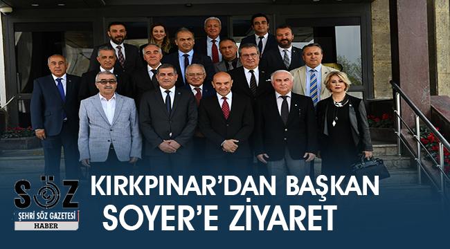 İYİ Parti İzmir İl Başkanı Hüsmen Kırkpınar, Başkan Soyer’i ziyaret etti