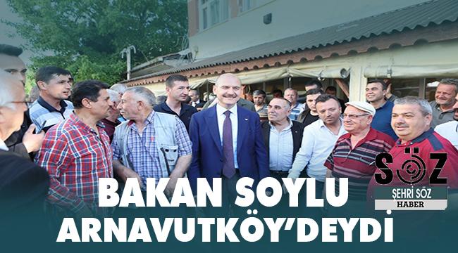 Bakan Soylu Arnavutköy'de Muhtarlarla Buluştu