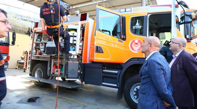 Başkan Soyer İtfaiye Teşkilatını ziyaret etti