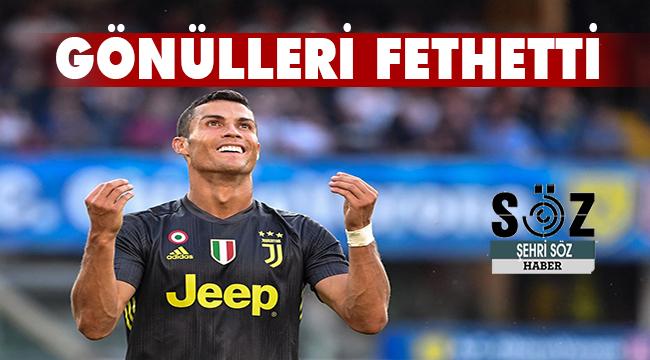 Cristiano Ronaldo gönülleri fethetti