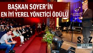 "En İyi Yerel Yönetici" ödülü Başkan Tunç Soyer'in