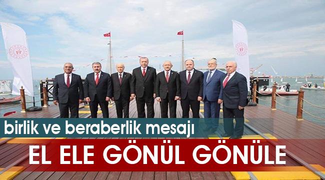 Milli mücadele ruhuyla el ele gönül gönüle
