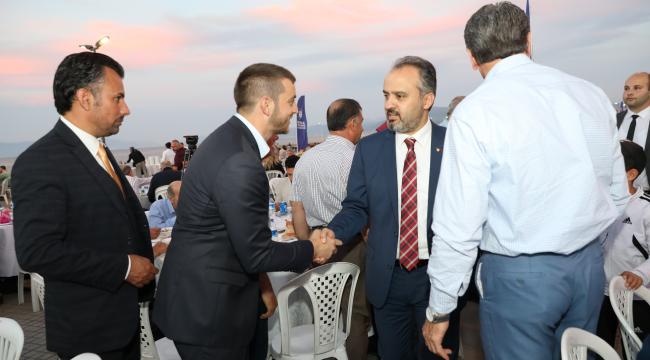 Mudanya'da denize nazır iftar
