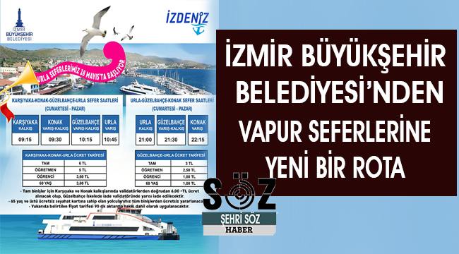Urla vapur seferleri 18 Mayıs'ta başlıyor
