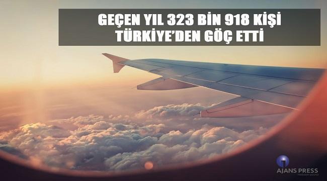Geçen Yıl 323 Bin 918 Kişi Türkiye'den göç etti