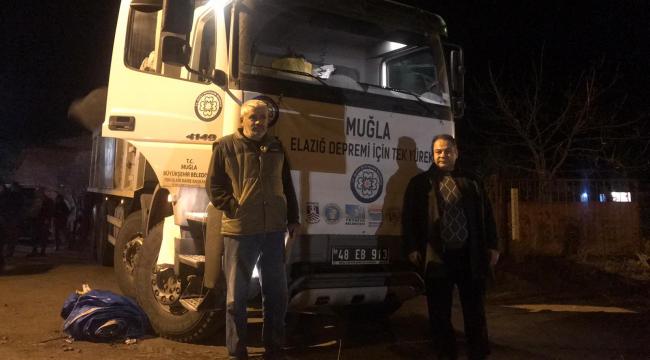 Muğla’nın yardım tırları Elazığ’a ulaştı
