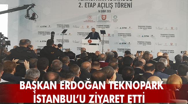 Cumhurbaşkanı Recep Tayyip Erdoğan Teknopark İstanbul'u ziyaret etti