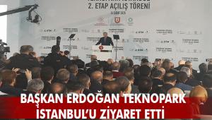 Cumhurbaşkanı Recep Tayyip Erdoğan Teknopark İstanbul'u ziyaret etti
