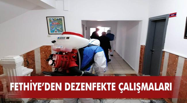 Fethiye Belediyesi Dezenfekte Çalışmalarına Devam Ediyor