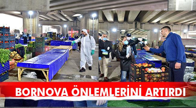 Pazarda Koronavirüs tedbirleri