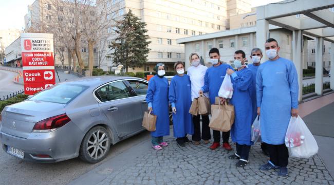 Sağlık çalışanları Duru Bulgur lezzetleriyle moral buldu