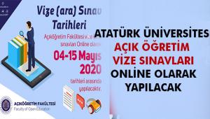 Açıköğretim Fakültesi Vize (Ara) Sınavları 04-15 Mayıs 2020 Tarihleri Arasında