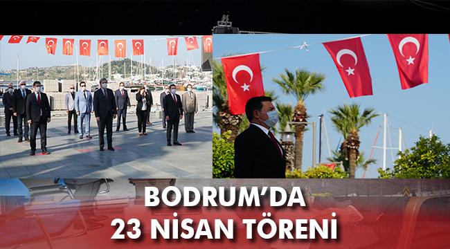 BELEDİYE MEYDANINDA 23 NİSAN TÖRENİ