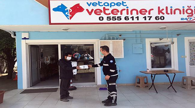 Büyükşehirden veteriner kliniklerine maske