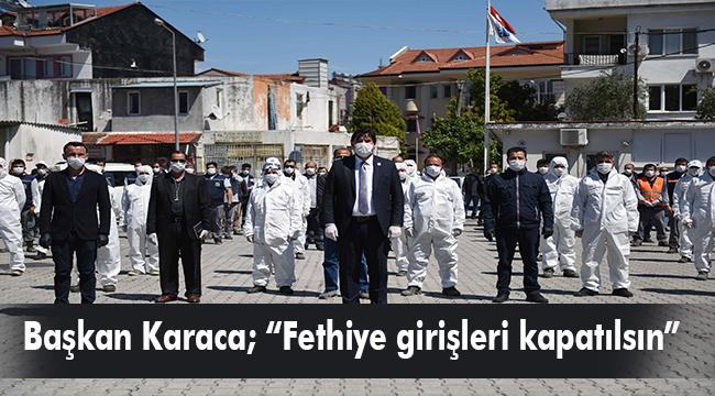 FETHİYE BELEDİYESİ GECE GÜNDÜZ ÇALIŞIYOR