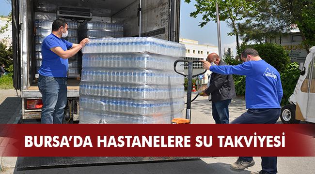 Hastanelere su takviyesi yaptı