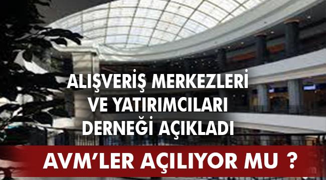 AVM’lerin açılış zamanı ve kısa vadede öngörülen uygulamalar hakkında tavsiye kararı