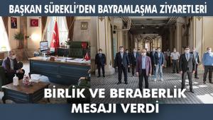 Başkan Sürekli'den sağlıkçılar ve esnafla bayramlaşma