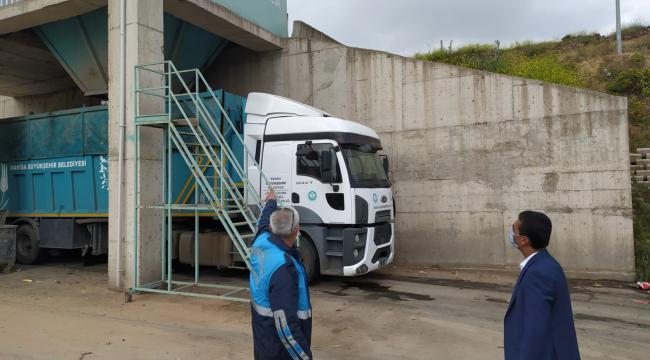 Büyükşehir Transfer İstasyonlarını Denetledi