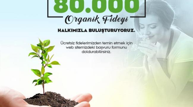 Geleceğimiz güzelleşsin diye 80 bin organik fide…